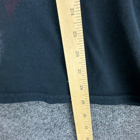 Dragon Skull T Shirt Mens Extra Large Black Red Grunge Punk Goth AOP Gildan - Picture 9 of 11